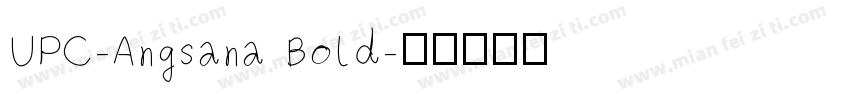 UPC-Angsana Bold字体转换